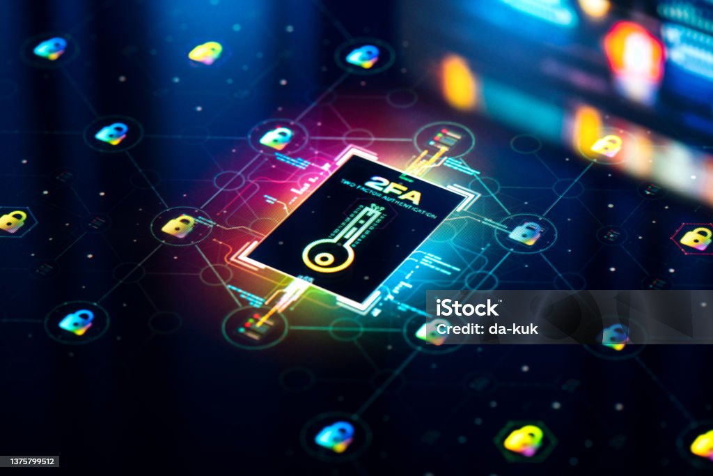 Authentication Security Background Internet Security Concept Twofactor Authentication Background Stock ...