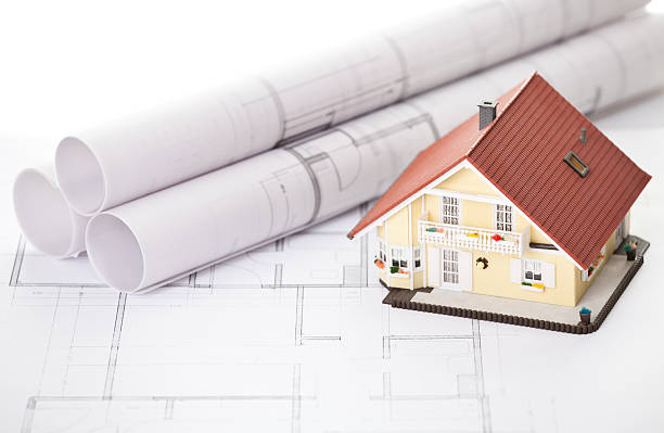 istock New model house on architecture blueprint plan 137581919