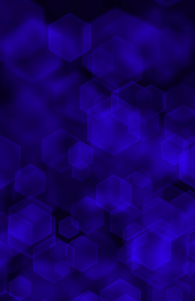 Abstract romantic colorful bokeh hexagons for background - Dreamy background