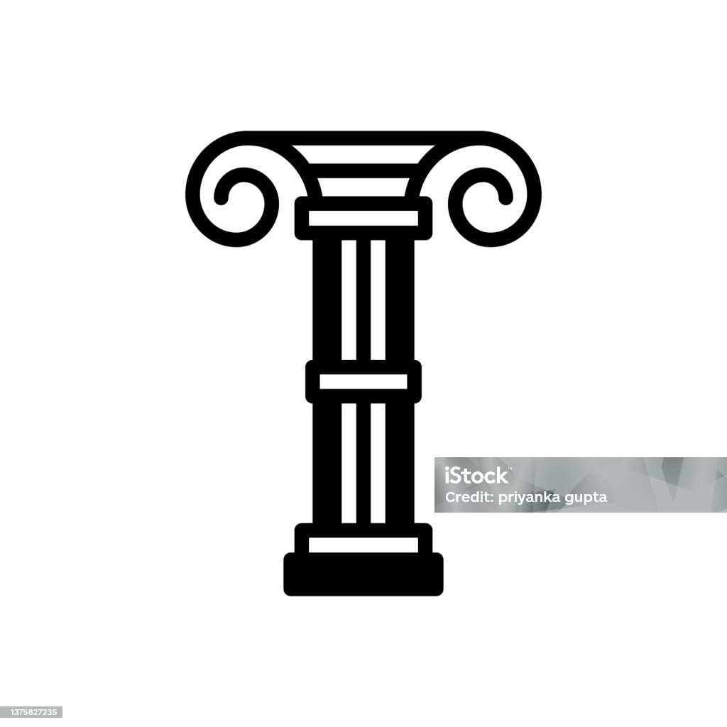 Column Structure Icon Columns Architecture Stock Illustration - Download Image Now - Ancient ...