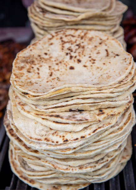 istock Heap of corn tortilla wrap 1375837290