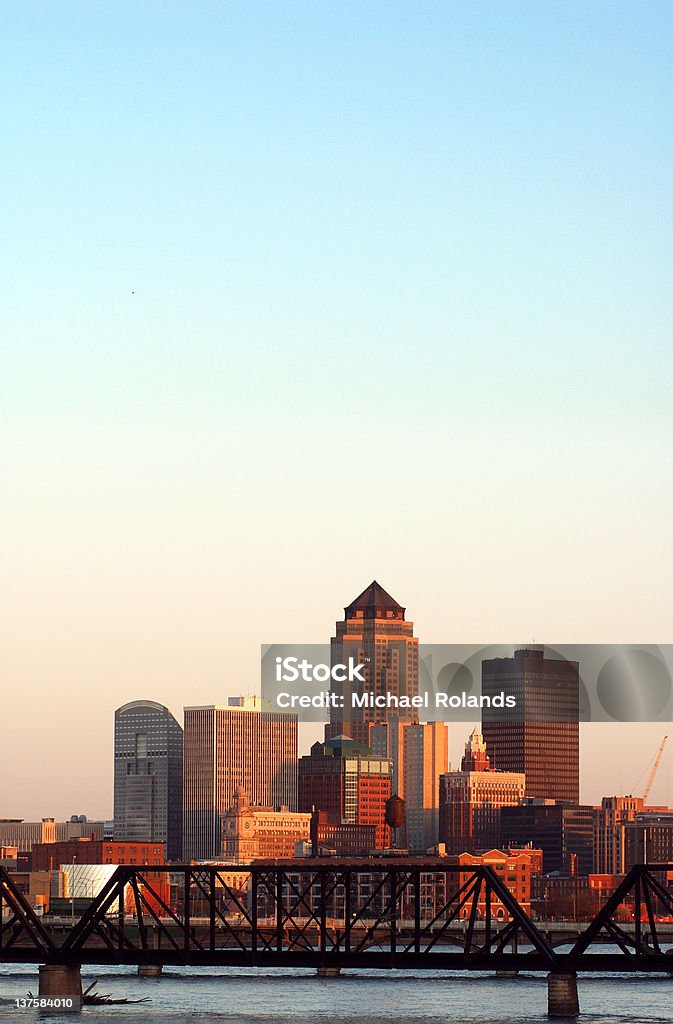 Des Moines Iowa, horizonte, - Royalty-free Des Moines - Iowa Foto de stock