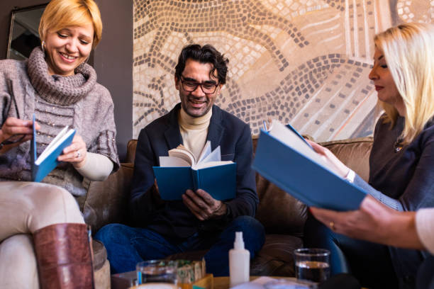 istock Enjoying book club time over drinks 1375862476