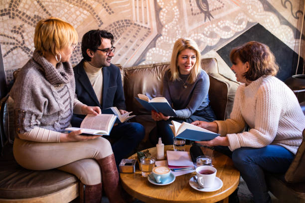 istock Book club moments 1375862482