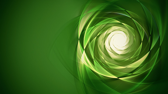 Abstract spiral particles. Computer generated 3d render