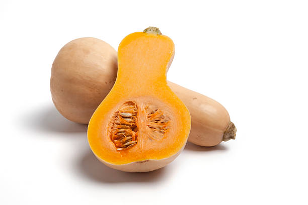 istock Butternut pumpkin with seeds and pulp 137587380