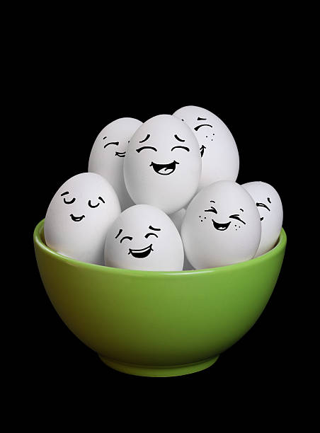 istock group of funny and happy egg smiley collection in bowl 137587443