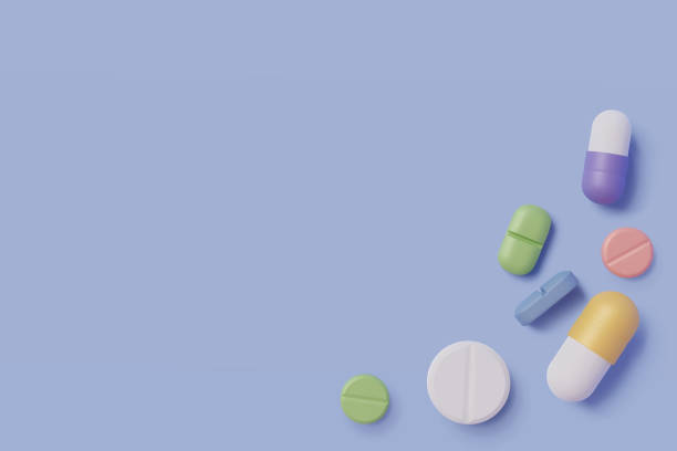 ilustrações, clipart, desenhos animados e ícones de farmácia droga-saúde tablet farmacêutico, pílulas realistas blister pack guias médicas - cápsula