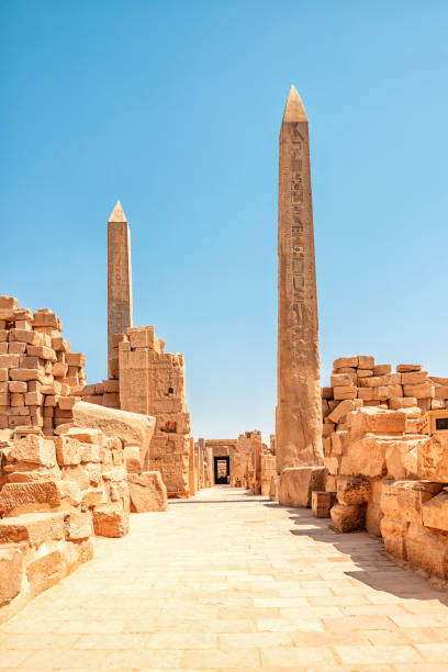 Karnak Temple architecture The Karnak Temple Complex in Luxor, Egypt amon photos stock pictures, royalty-free photos & images