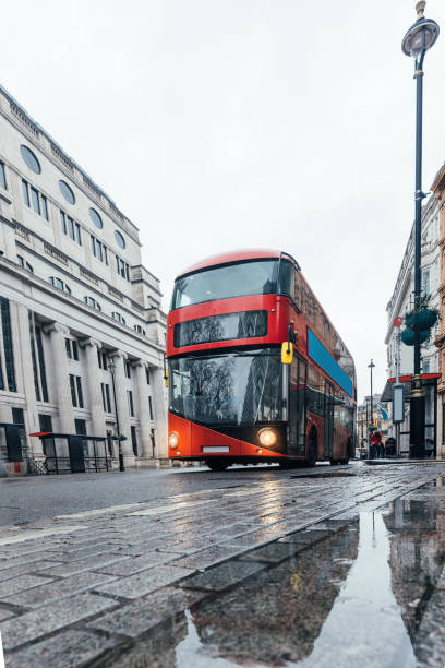 istock Red Bus in London St. Paul's Cathedral 1375898510