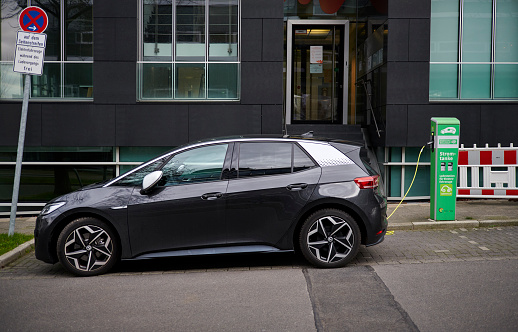 Frankfurt am Main, Germany - September 16, 2013: Motor car Toyota Aygo in the city street.