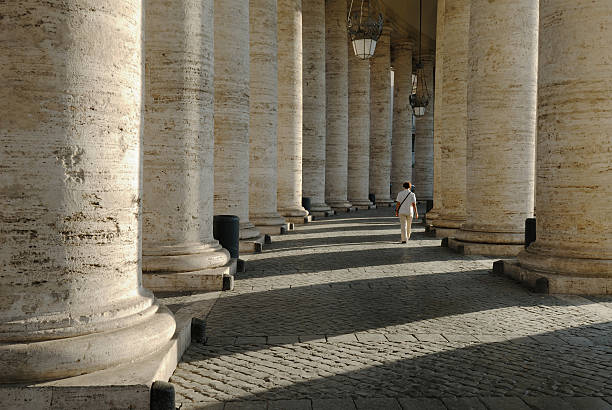 colonnade stock photo