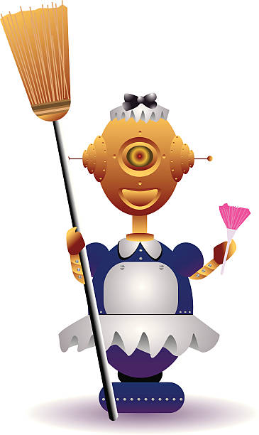 Roboter maid – Vektorgrafik