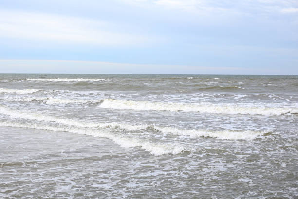 istock Baltic sea shore view with waves. 1375934744