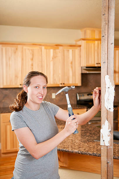 Female Construction Worker stock photo