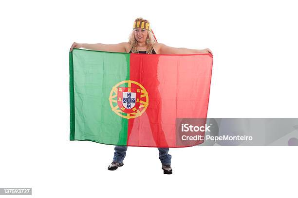 Португалия Футбол Вентилятор — стоковые фотографии и другие картинки Весёлый - Весёлый, Взрослый, Выражение лица