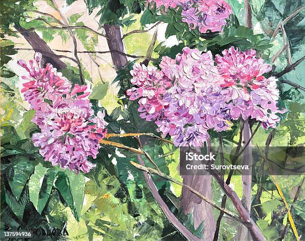 Lilac Stock Illustration - Download Image Now - Abstract, Art, Art And Craft