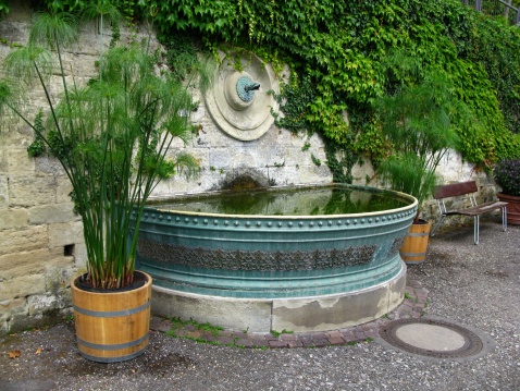 Fountain in a parkway in Stuttgart