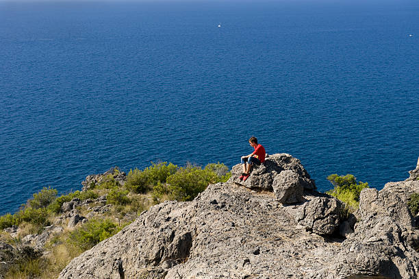 istock Young man and the sea 137596013