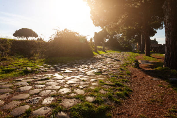 istock Back to the ancient Rome: the Appian Way 1375966485