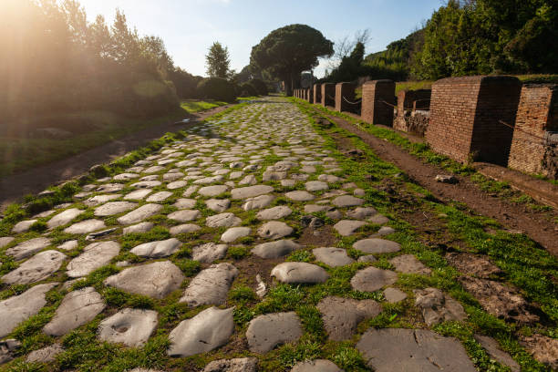 istock Back to the ancient Rome: the Appian Way 1375966516