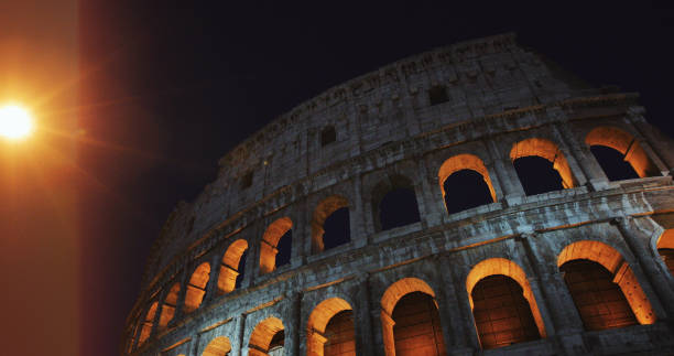 istock Coliseum of Rome at night 1375967606