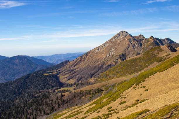 istock Beautiful mountain landscapes with peaks and valleys 1375976281