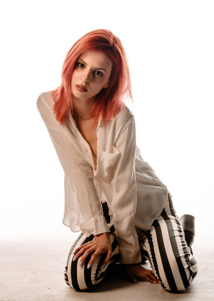 istock Attractive trendy redhead woman 1375998838