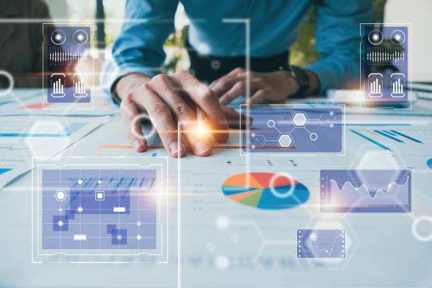 istock Group of IT consultant working by digital tablet and management big data and analyze financial document of company. 1376006627