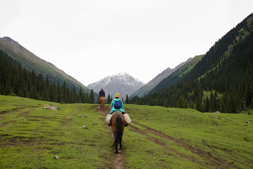 16 July 2021 Kyrgyzstan Karakol city Alakul horse tour