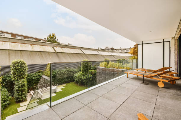 A Modern Minimalist House And Natural Landscape.