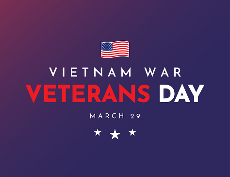 Vietnam War Veterans Day poster. Vector illustration. EPS10