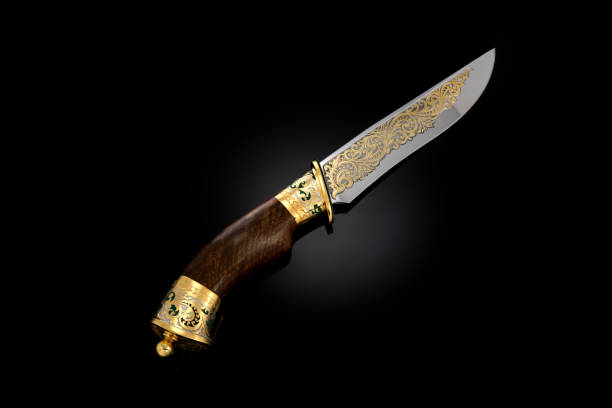 istock collectible silver dagger with scabbard on black 1376064601