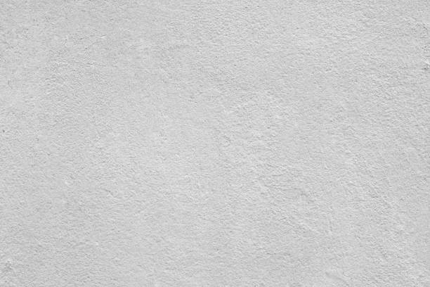 istock Texture of rough white plaster. 1376084666