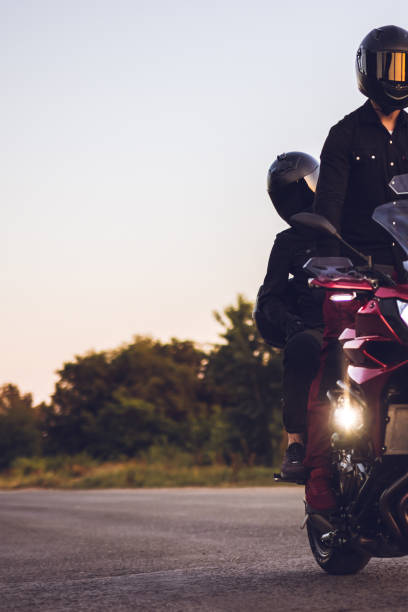 istock Beauty of motorcycling. Copy space. 1376090936