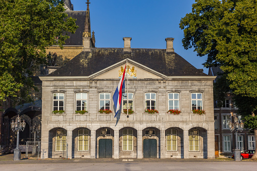 Historic building of the military watch on the Vrijthof in Maastricht, Netherlands
