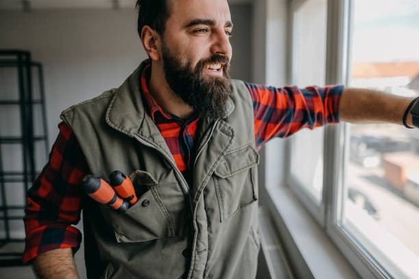 istock Portrait of a bearded worker 1376098682