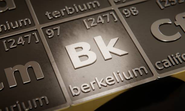 istock Highlight on chemical element Berkelium in periodic table of elements. 3D rendering 1376105462