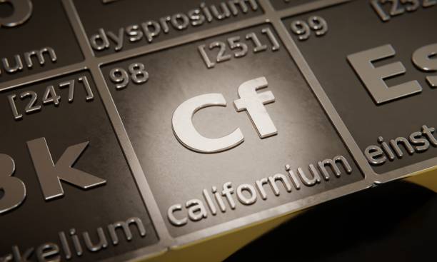istock Highlight on chemical element Californium in periodic table of elements. 3D rendering 1376105502