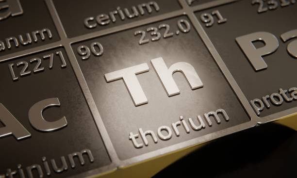istock Highlight on chemical element Thorium in periodic table of elements. 3D rendering 1376105602
