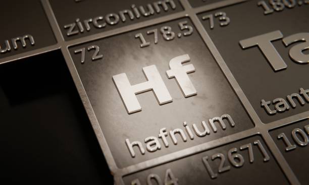 istock Highlight on chemical element Hafnium in periodic table of elements. 3D rendering 1376105770