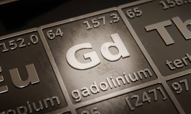istock Highlight on chemical element Gadolinium in periodic table of elements. 3D rendering 1376105981