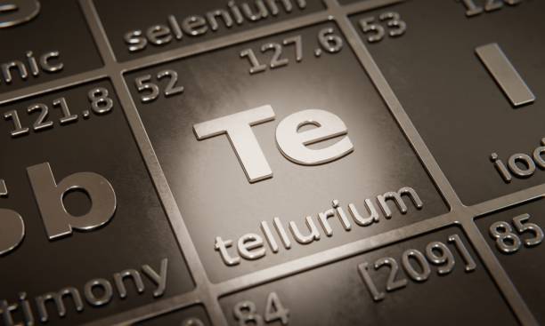 istock Highlight on chemical element Tellurium in periodic table of elements. 3D rendering 1376106159