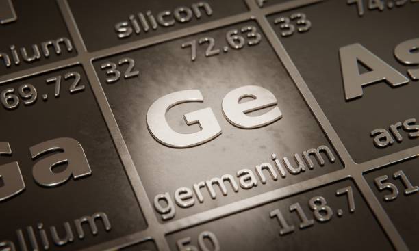 istock Highlight on chemical element Germanium in periodic table of elements. 3D rendering 1376107920