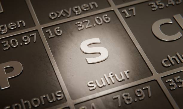 istock Highlight on chemical element Sulfur in periodic table of elements. 3D rendering 1376110541