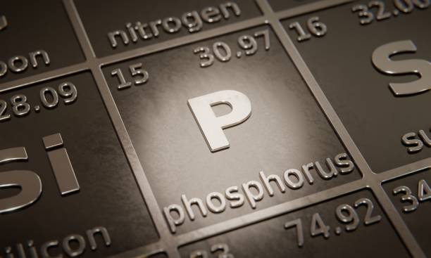 istock Highlight on chemical element Phosphorus in periodic table of elements. 3D rendering 1376111048