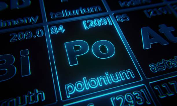 istock Focus on chemical element Polonium illuminated in periodic table of elements. 3D rendering 1376140900