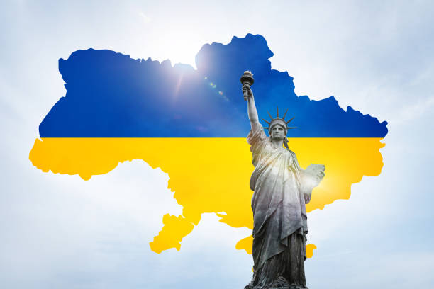 istock A map of Ukraine and its flag 1376204335
