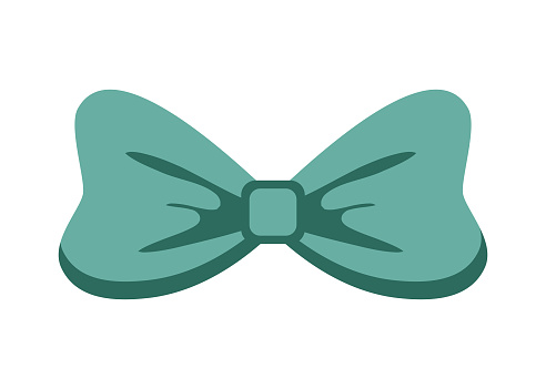 Colored hipster bow tie cartoon icon vector illustration