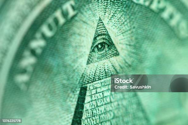 Hundred Dollar Bill Stock Photo - Download Image Now - US Paper Currency, Dollar Sign, Pyramid